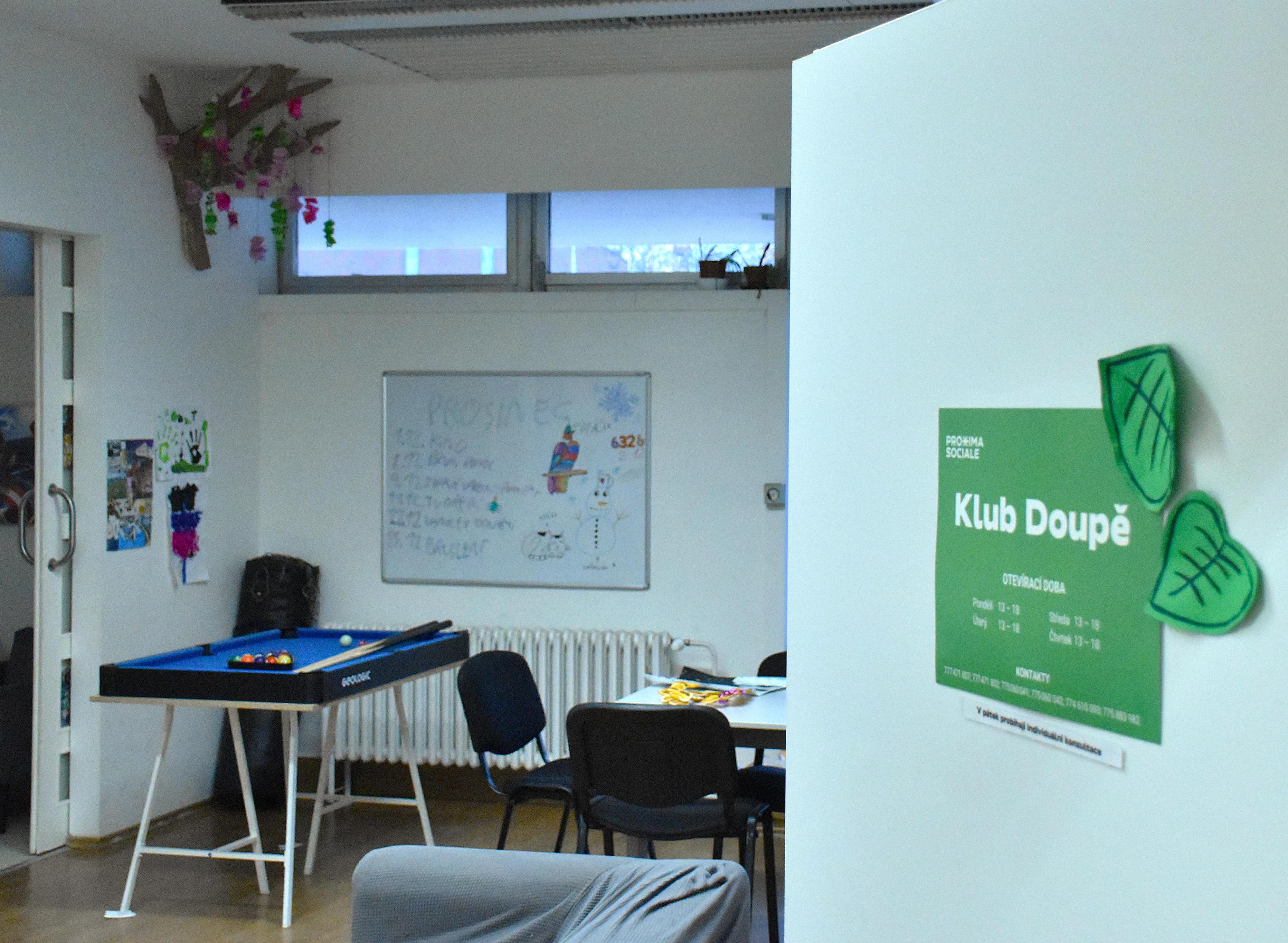 Nízkoprahové zařízení pro děti a mládež klub Doupě