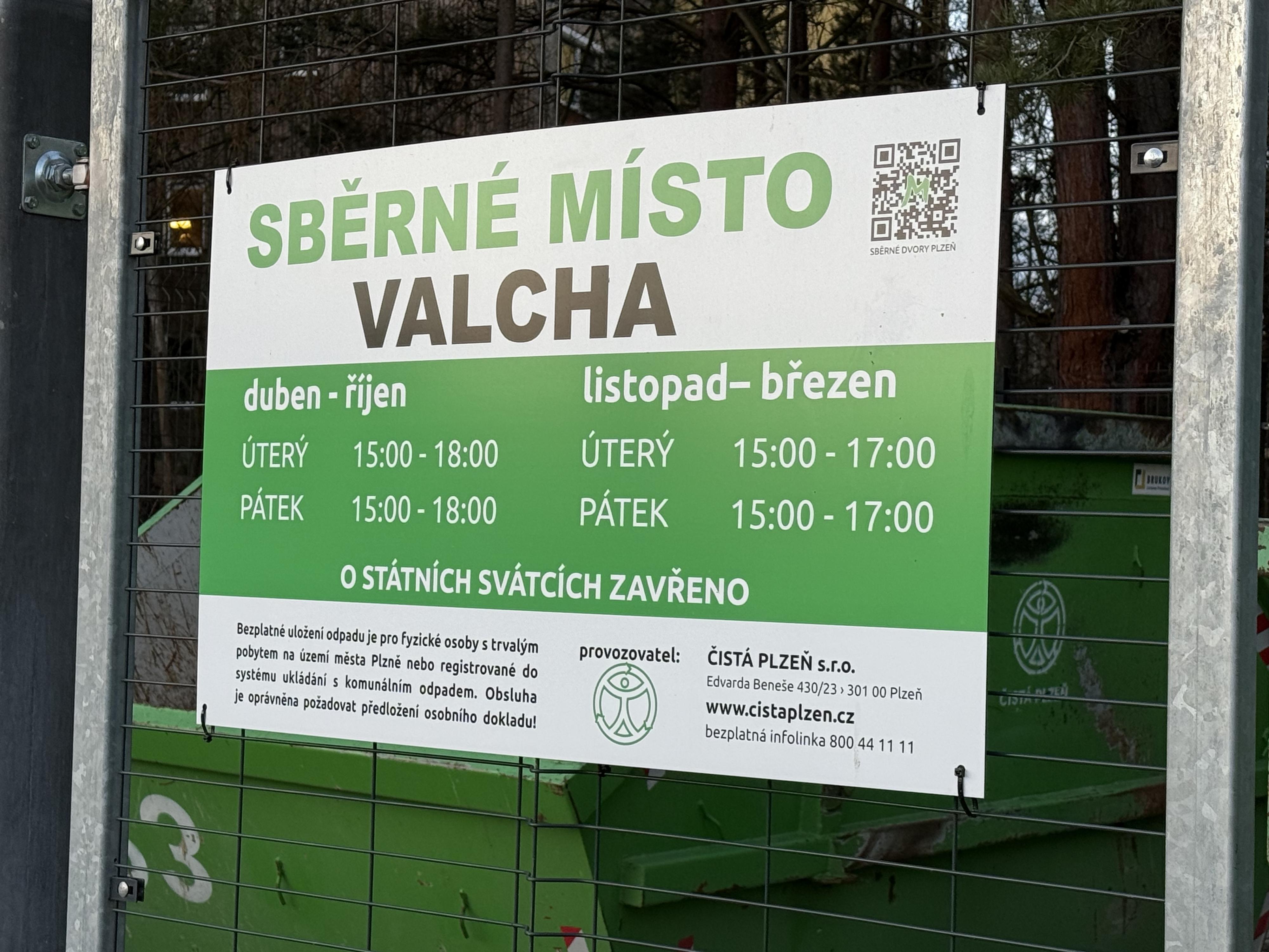 Sběrné místo Valcha foto 2