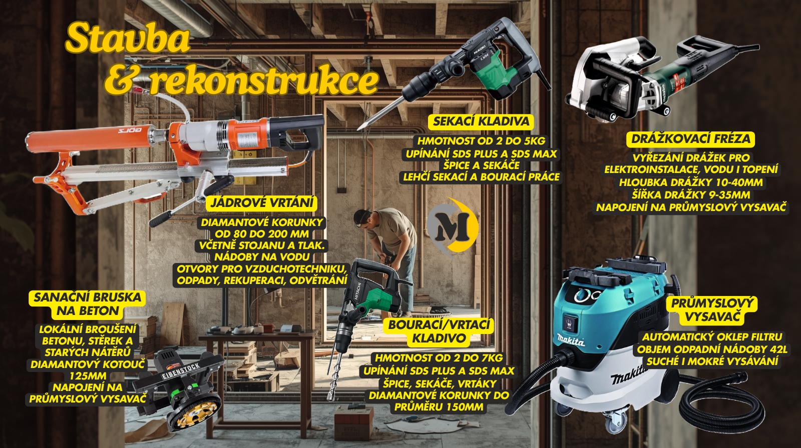 M-půjčovna stavební techniky foto 3