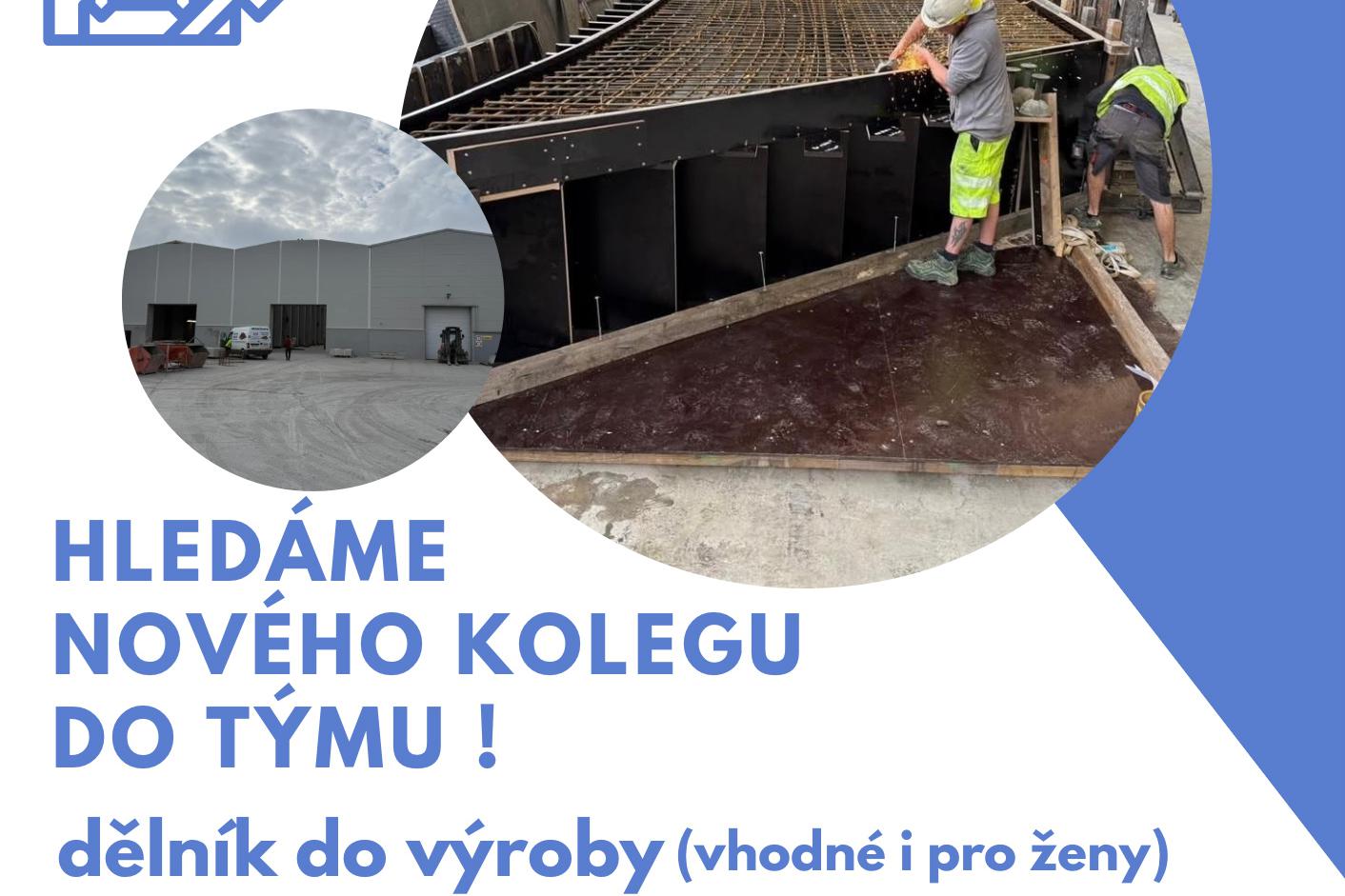 Hledáme dělníky do výroby.