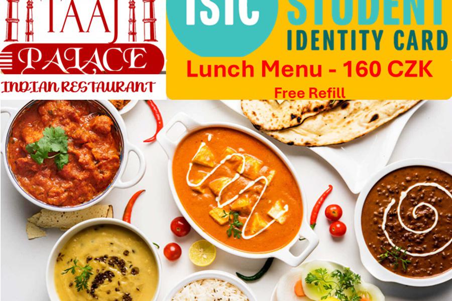 Unlimited Lunch Menu for Students - 160 CZK