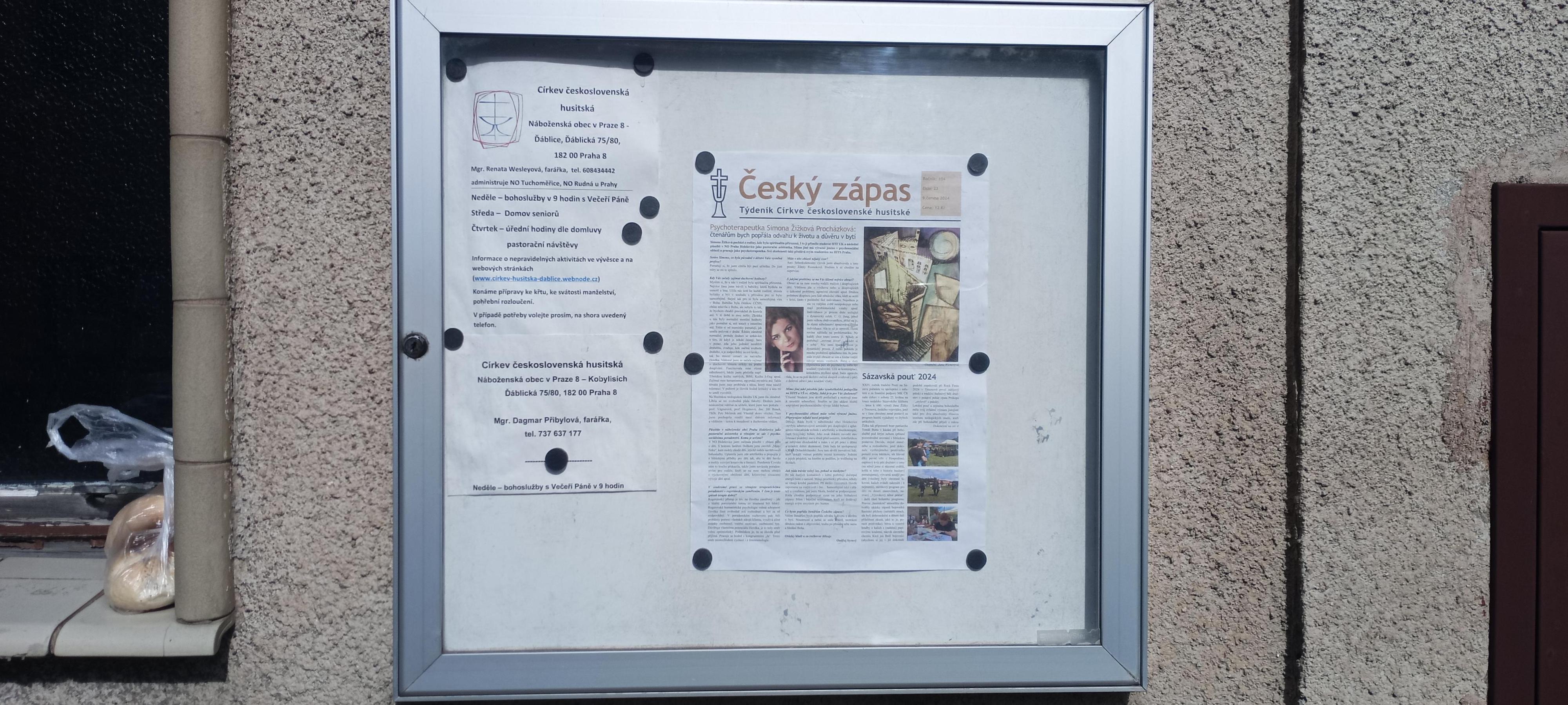 Náboženská obec Církve československé husitské v Praze 8 - Ďáblice foto 2