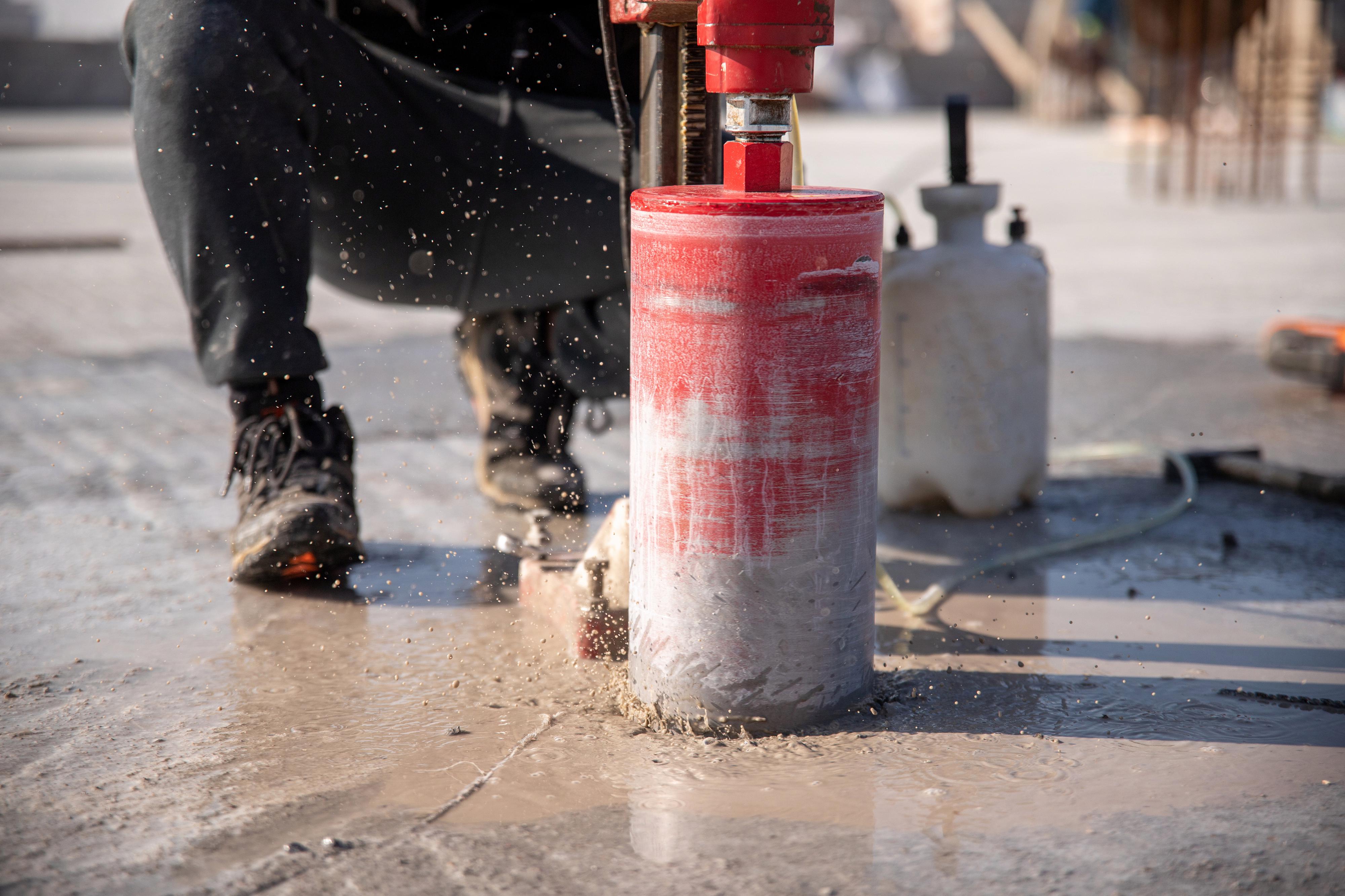Provedení jádrového vrtání - beton a železobeton