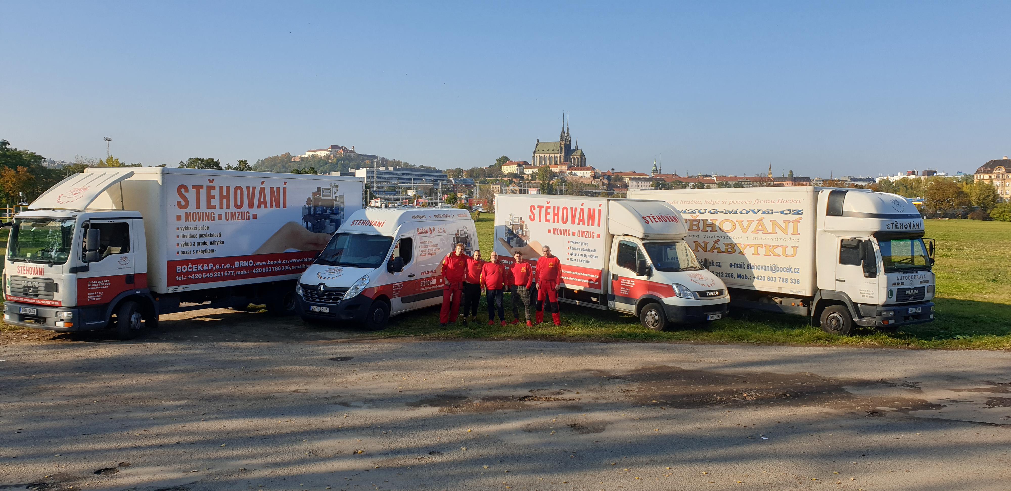 Stěhování bytů, domů a firem