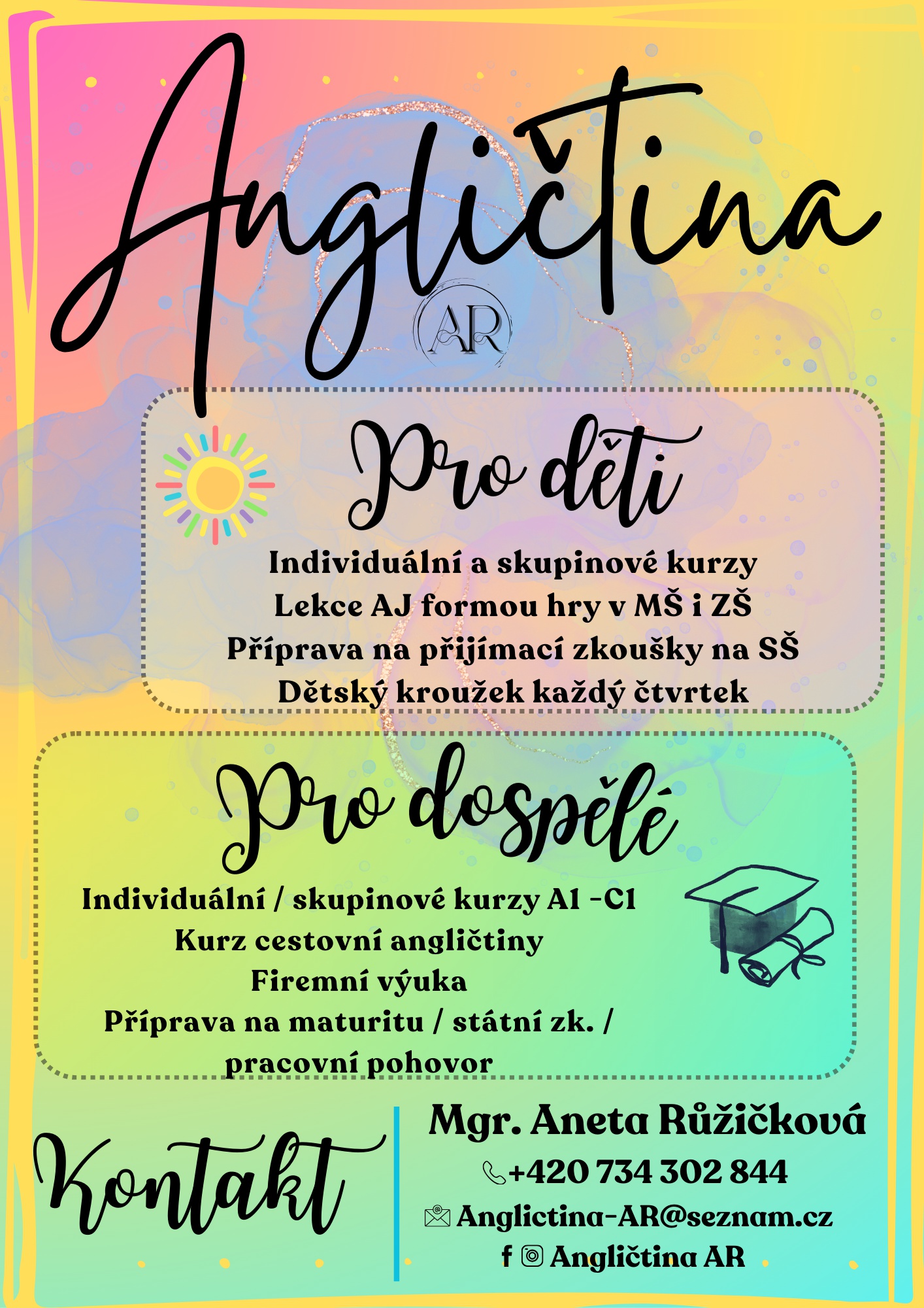 Angličtina AR - Mgr. Aneta Růžičková foto 4