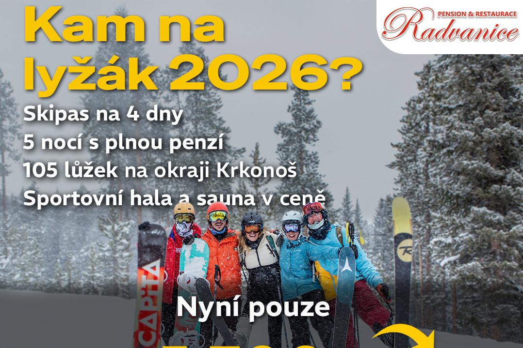 Plánujete lyžařský výcvik? Je tu Pension Radvanice
