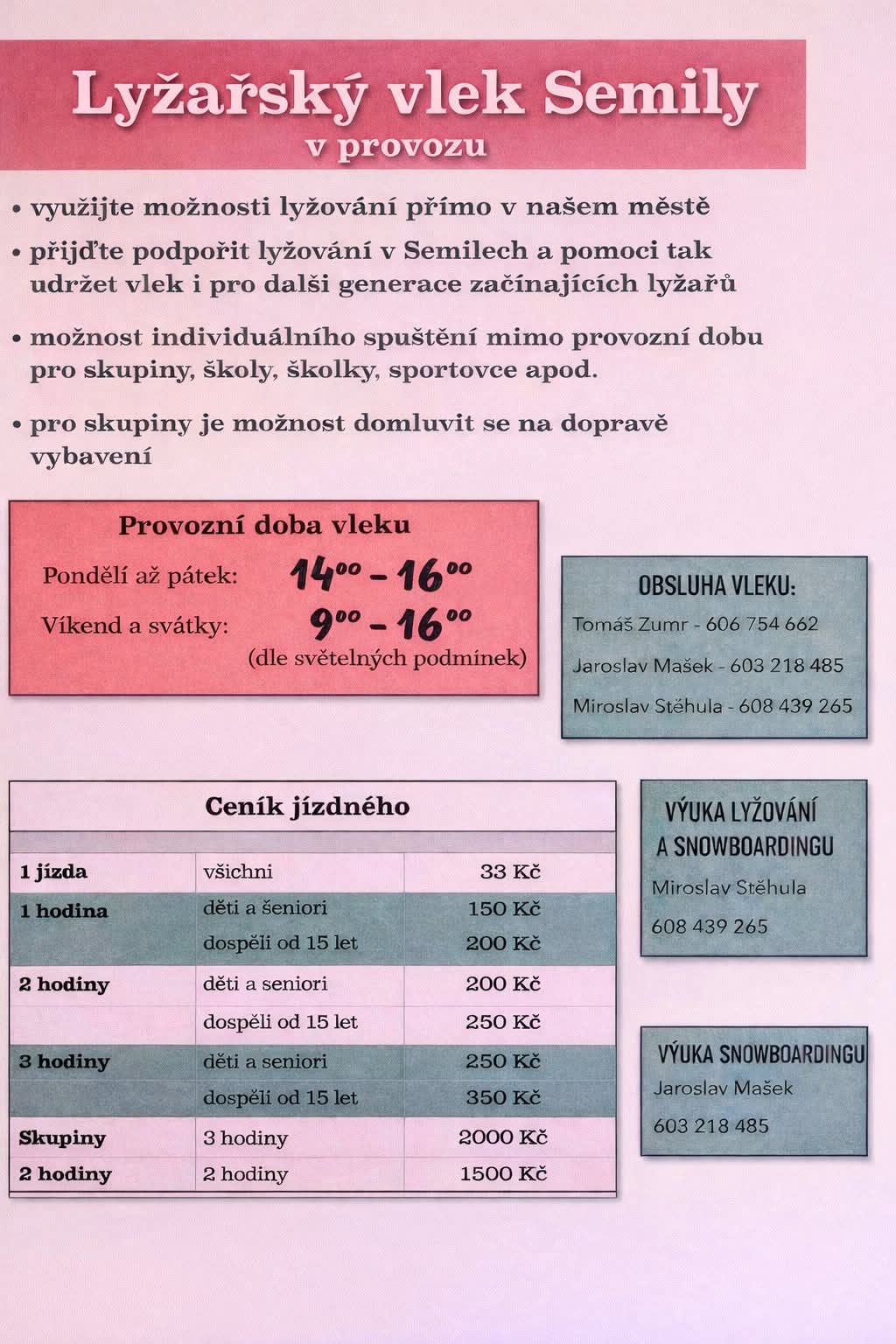 Lyžařský vlek Semily foto 4