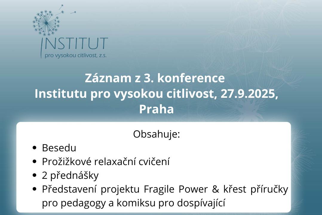 Záznam z 3. konference o vysoké citlivosti