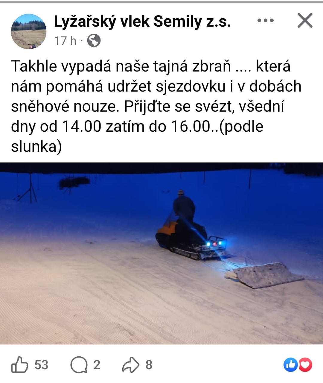 Lyžařský vlek Semily foto 2