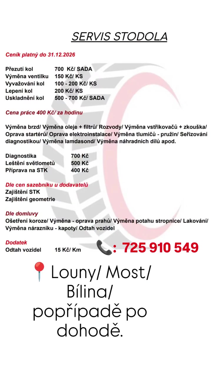 Servis Stodola foto 2 (náhled videa)