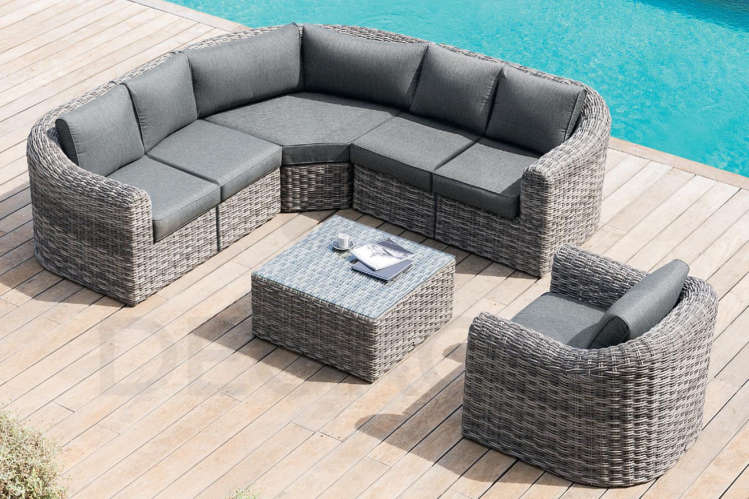 Ratanová modulová sestava BORNEO LUXURY pro 6 osob