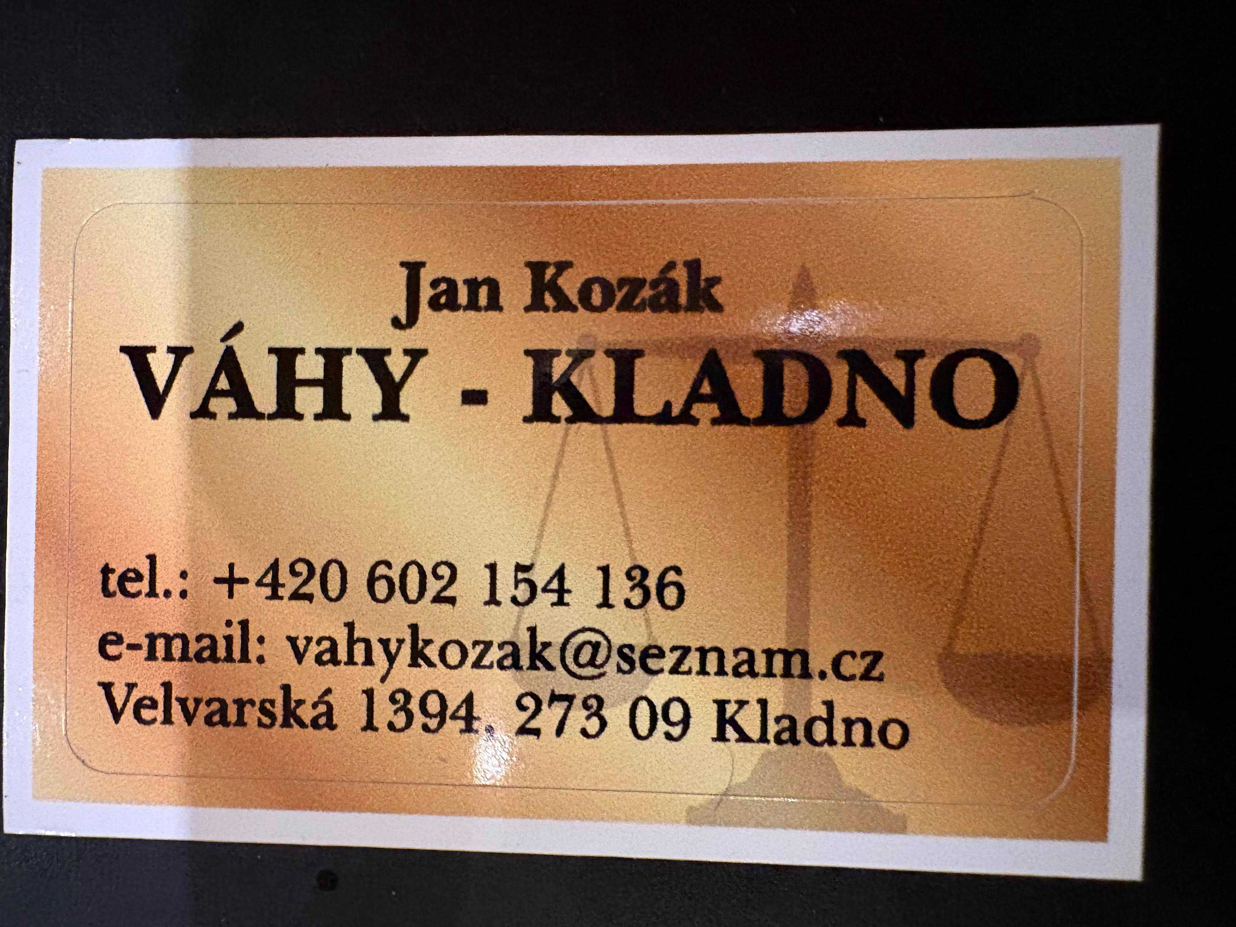 VÁHY KLADNO - Jan Kozák foto 2