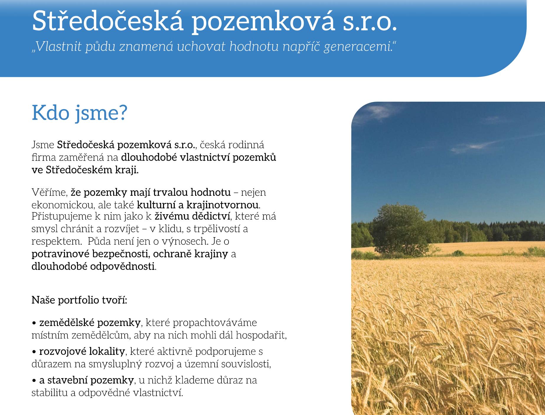 Středočeská pozemková s.r.o. foto 6