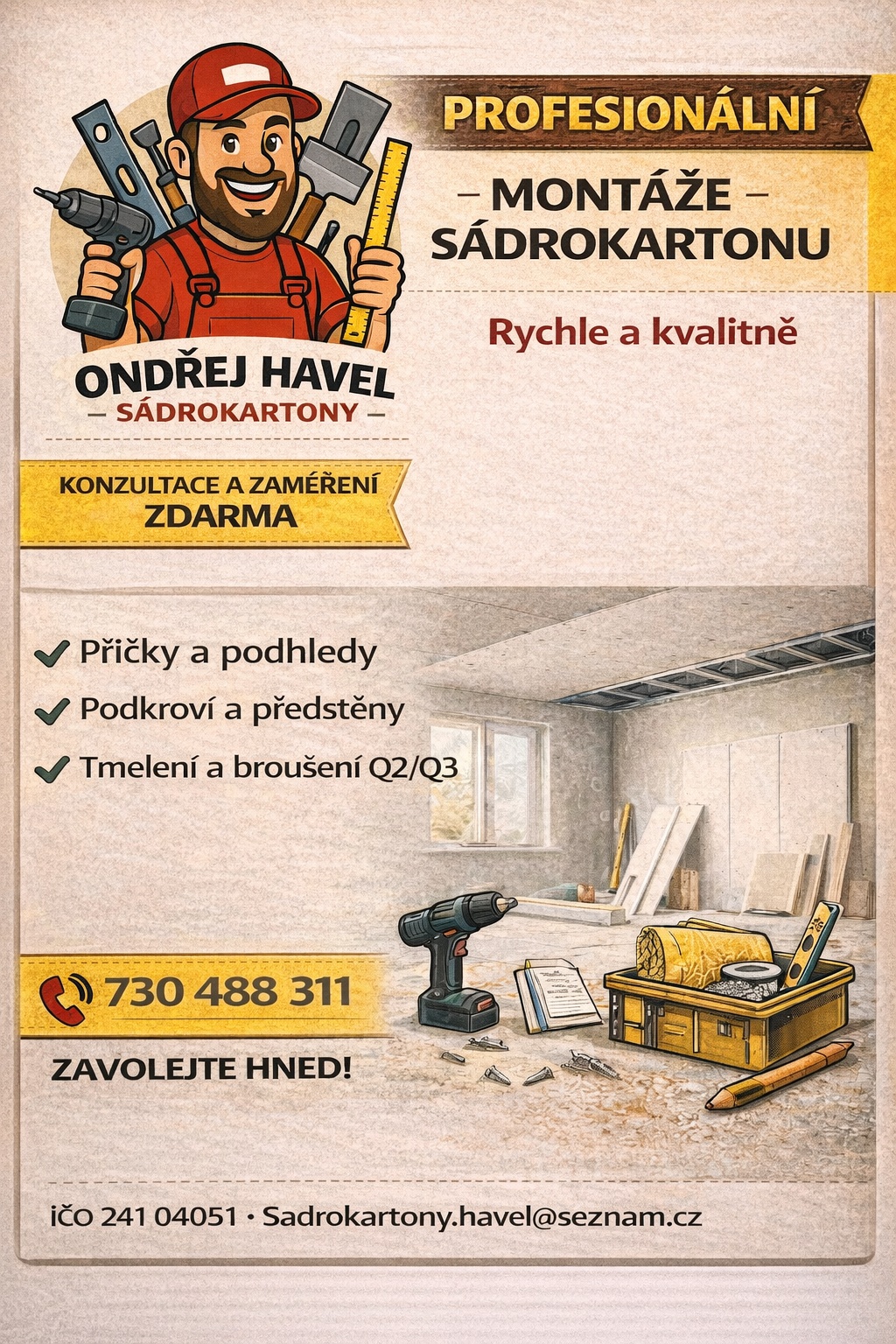 Ondřej Havel Sádrokartony foto 2