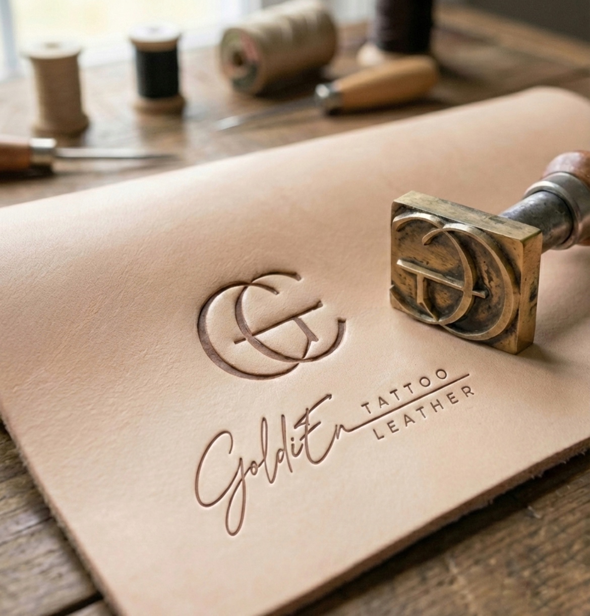GoldiEn tattoo leather foto 2