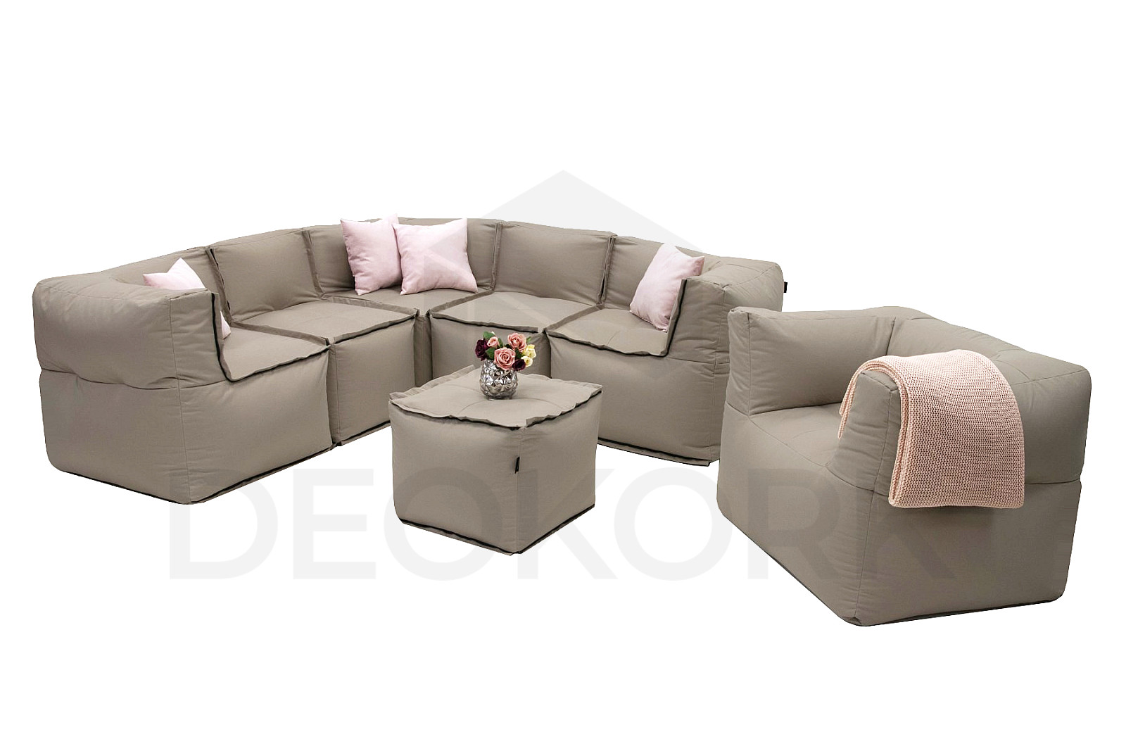 Textilní modulová sestava Modultex pro 6 osob