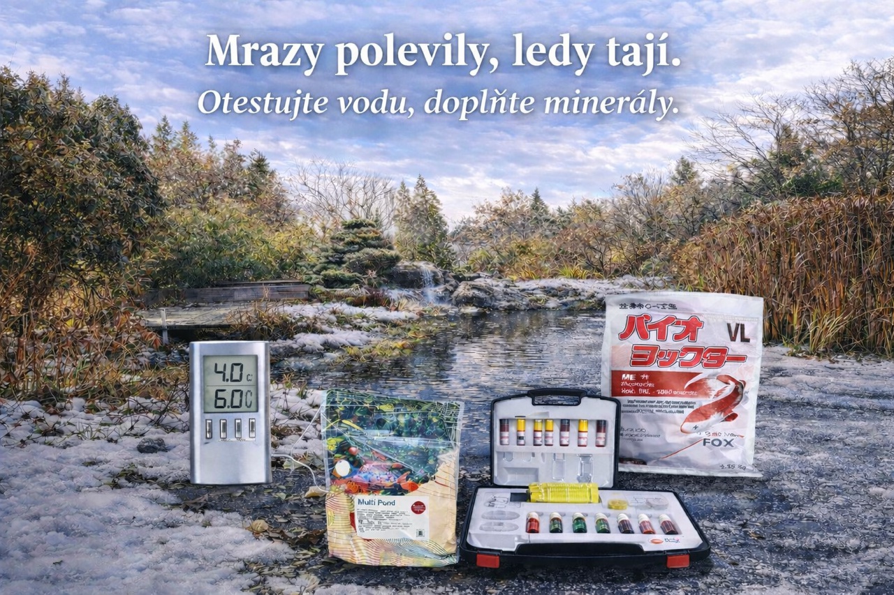 Zimní péče o jezírko a KOI