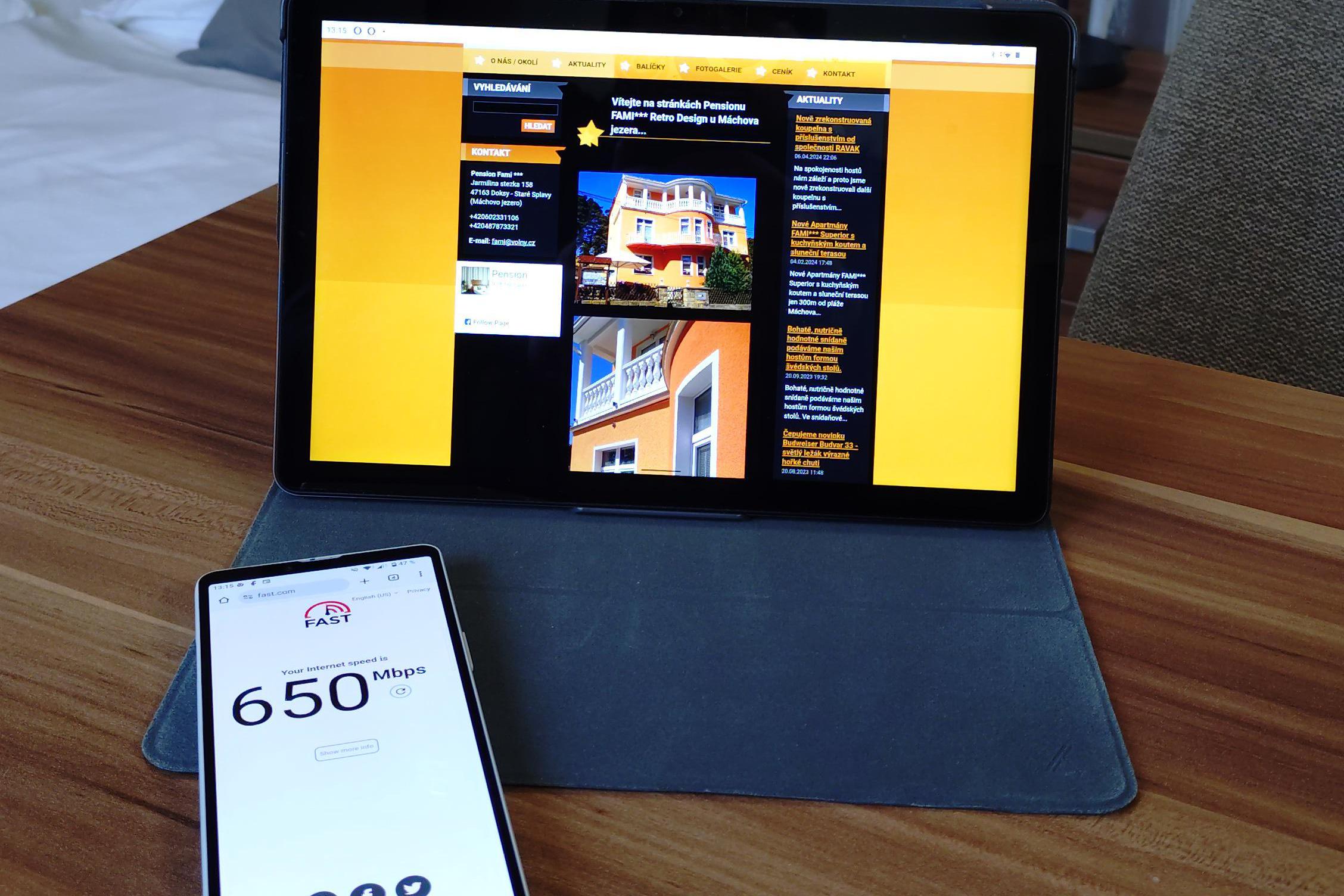 Vysokorychlostní internetové připojení