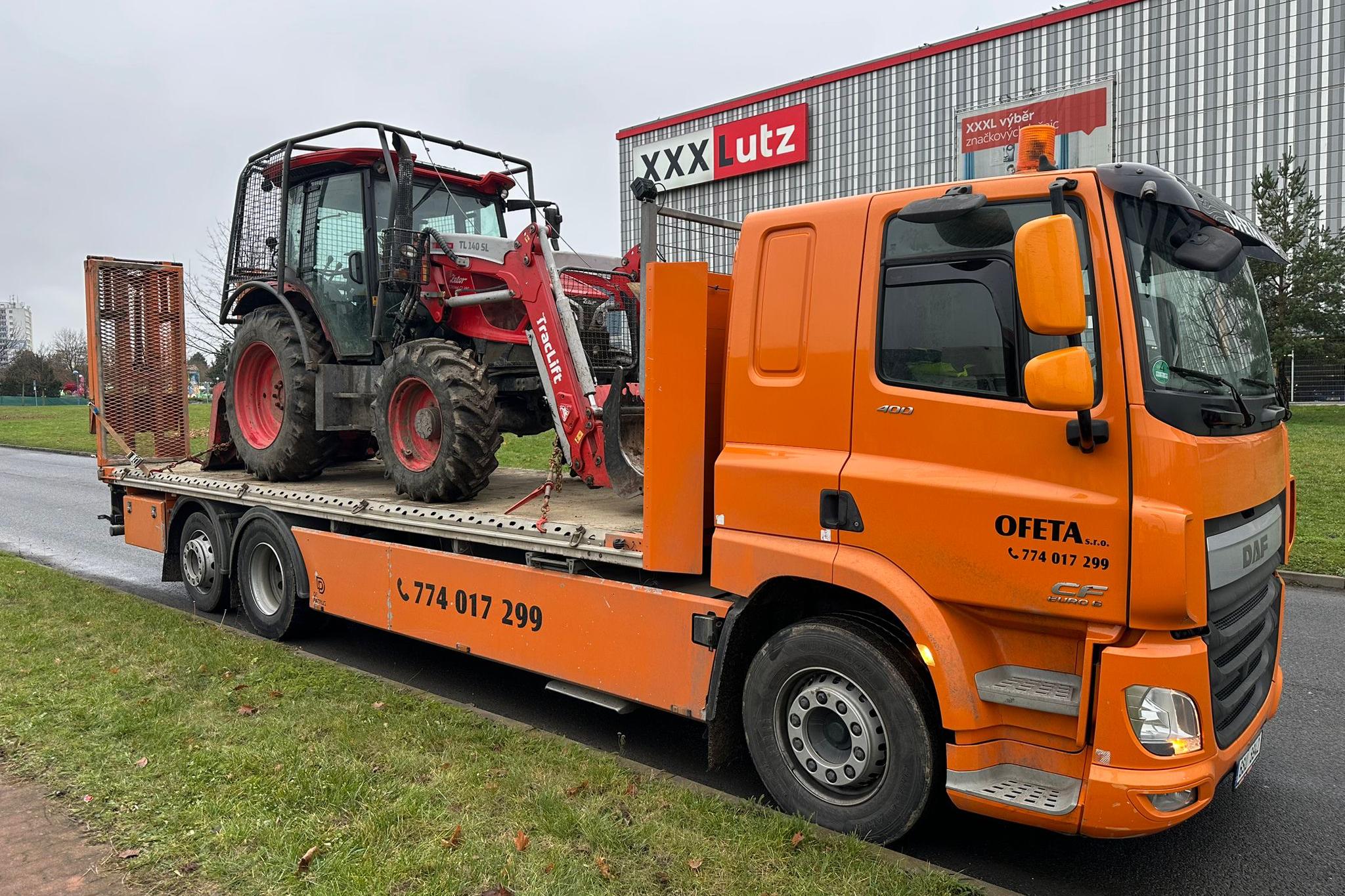 Přeprava lesní techniky