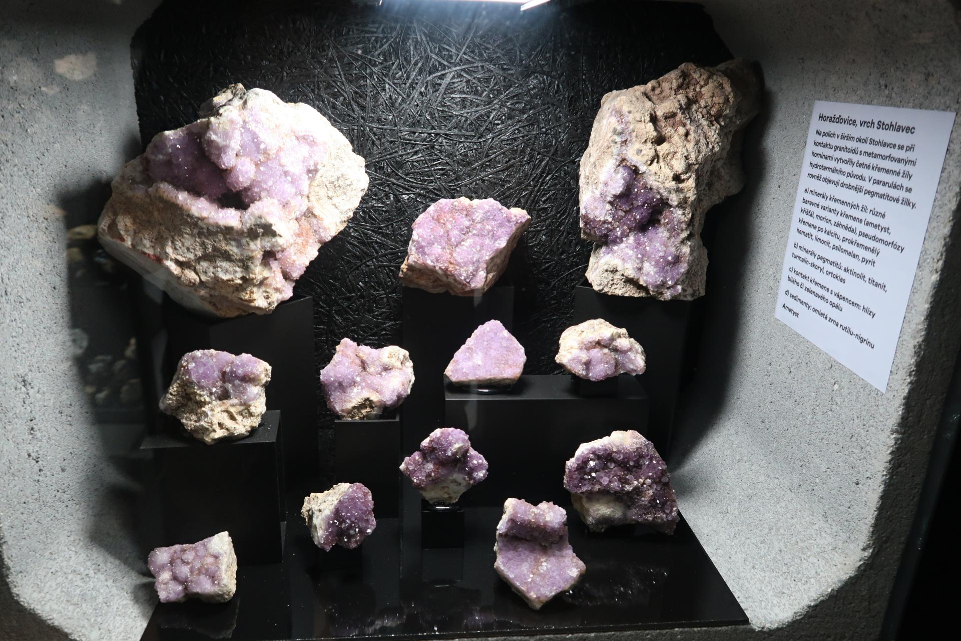 Expozice mineralogie Horažďovice foto 4