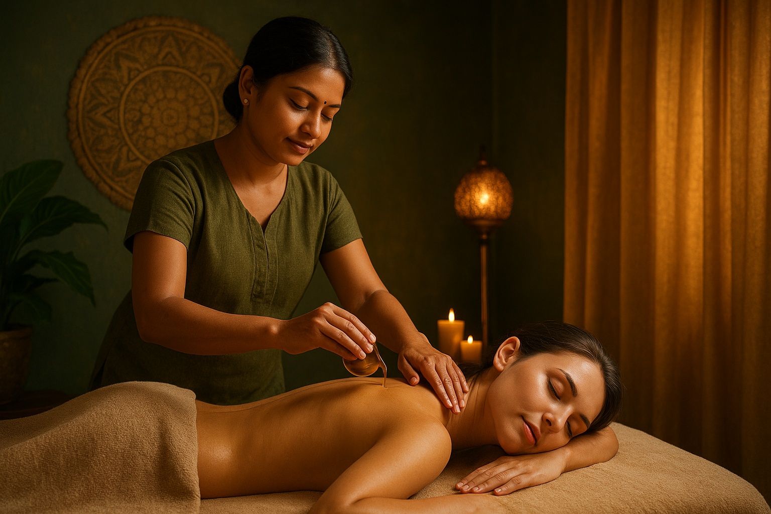 Rituál Abhyanga - ájurvédská olejová masáž