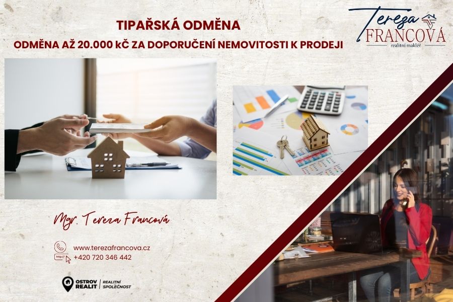 Máte tip na nemovitost? Odměna až 20 000 Kč