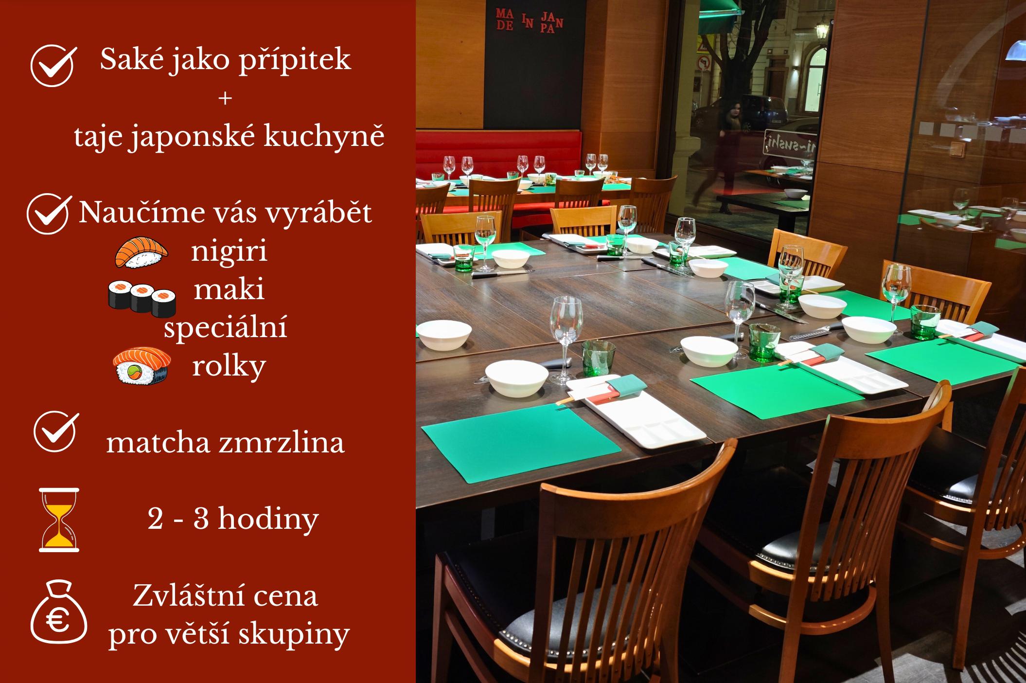 Firemní sushi kurz–originální zážitek pro váš tým