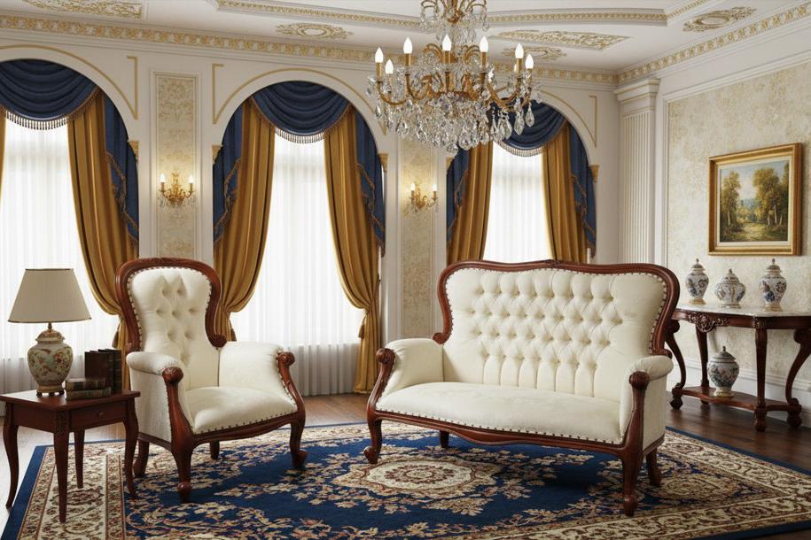 Stylový sedací nábytek a vybavení interiérů