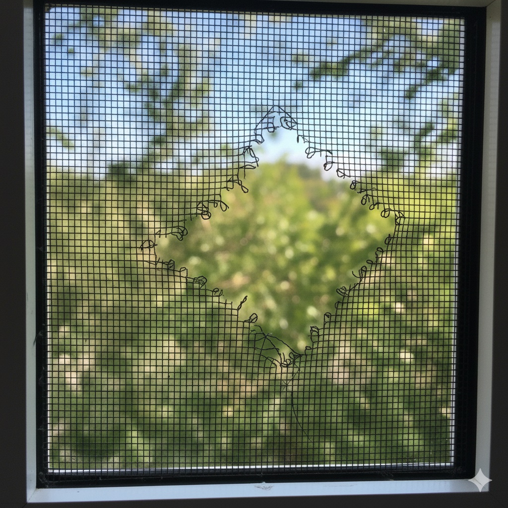 Oprava sítí proti hmyzu