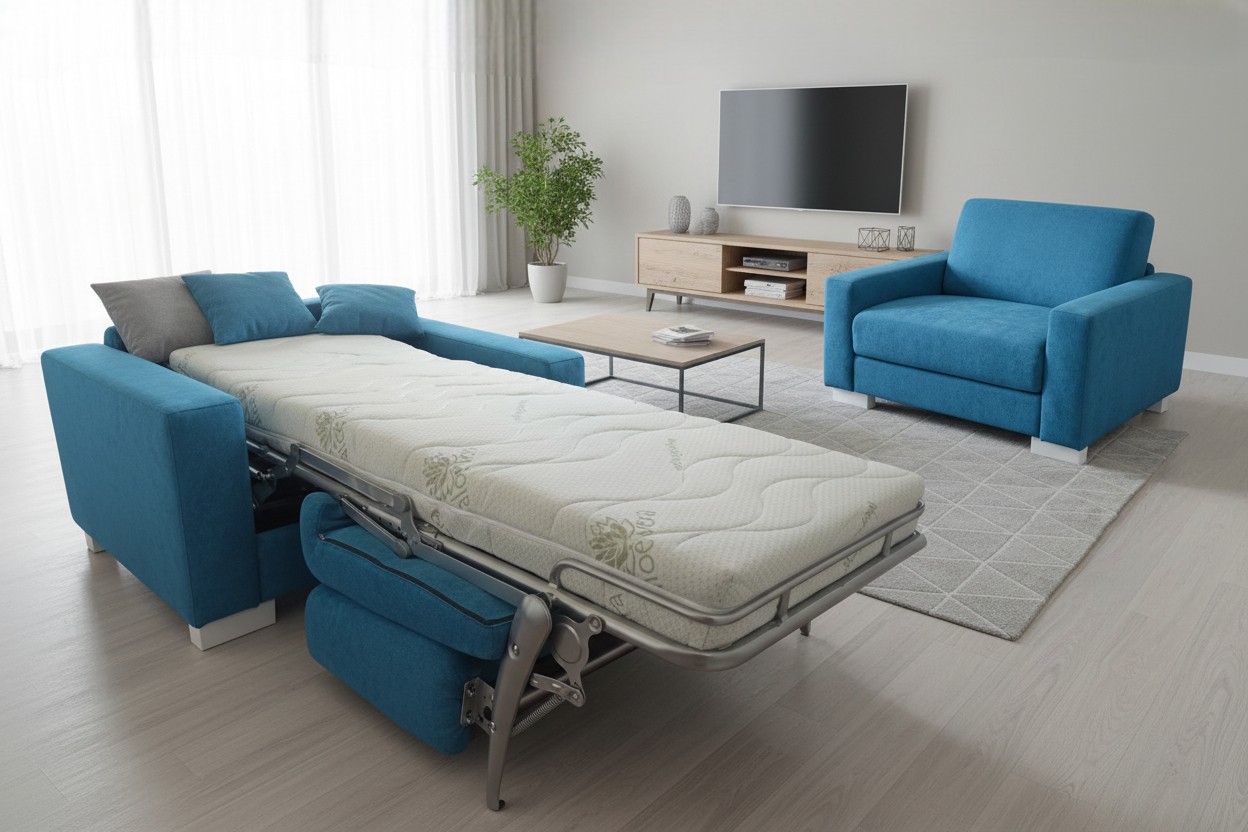 Rozkládací křesla s matrací na každodenní spaní