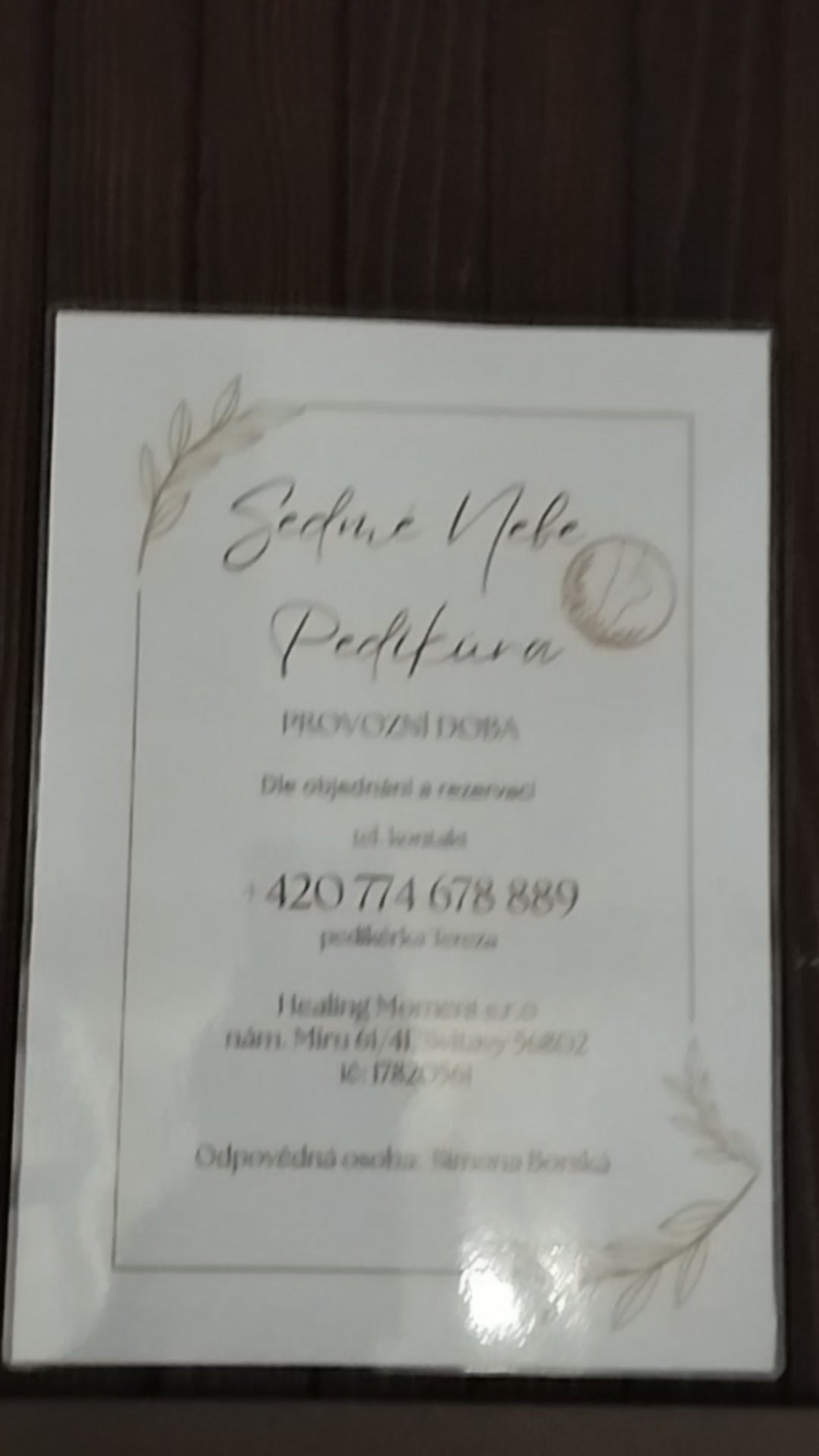 Pedikúra Sedmé nebe foto 2 (náhled videa)