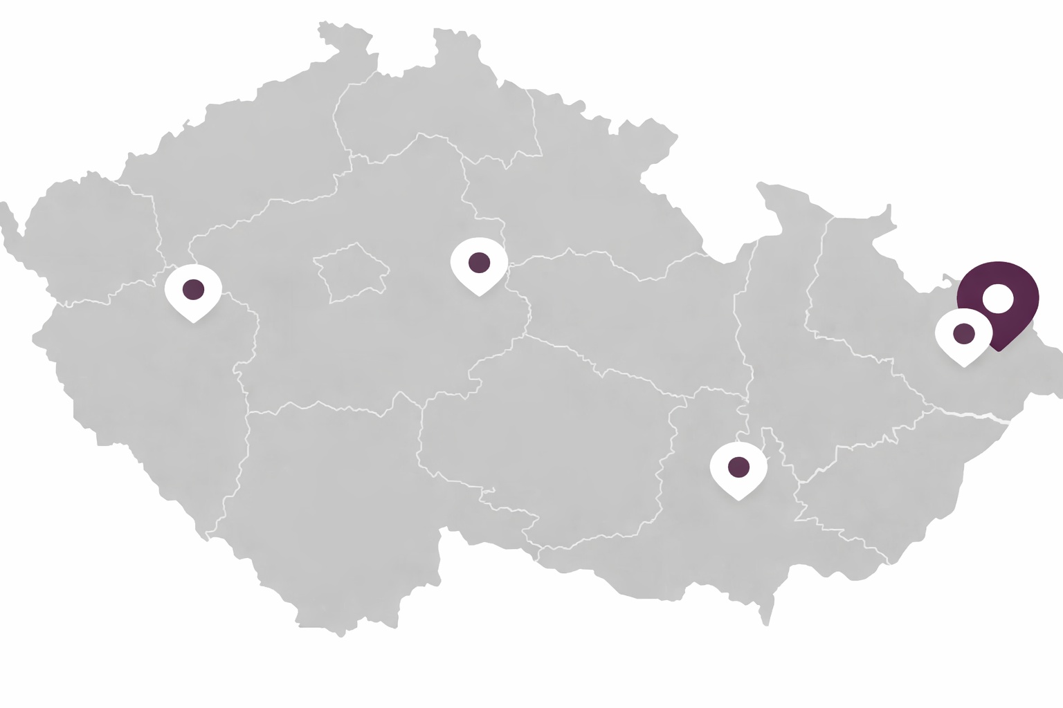 5 předváděcích míst