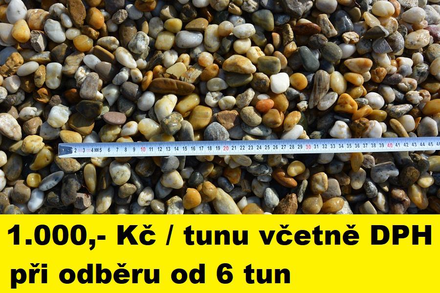 Akční cena okrasné kamenivo kačírek frakce 16/22