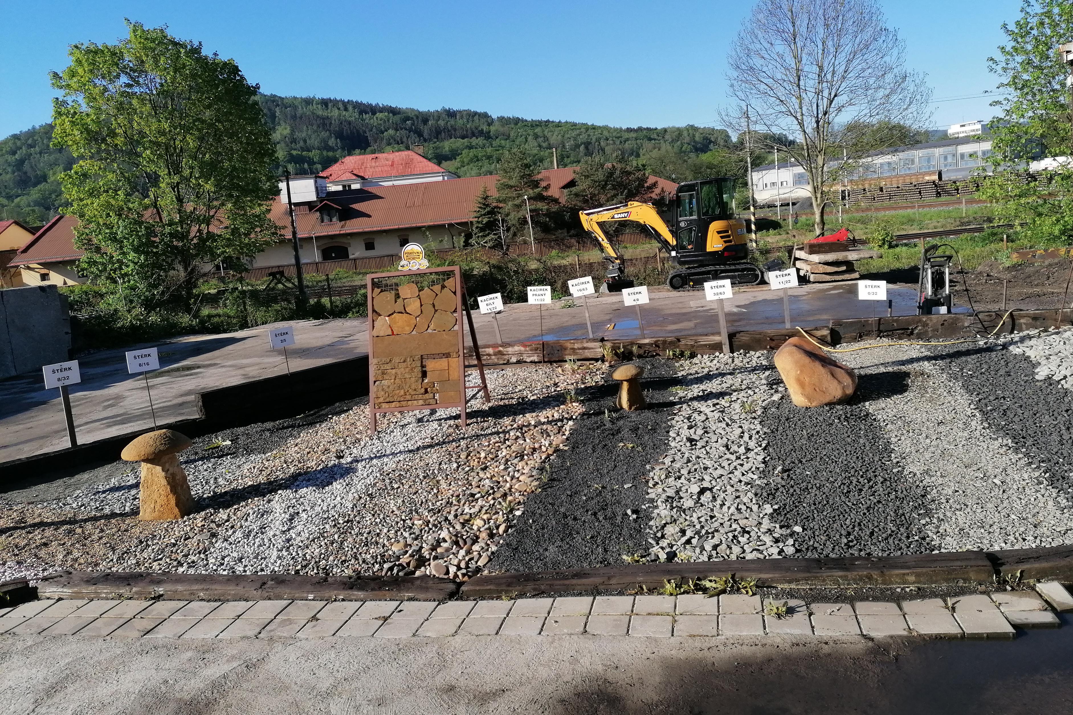 štěrky výce druhů