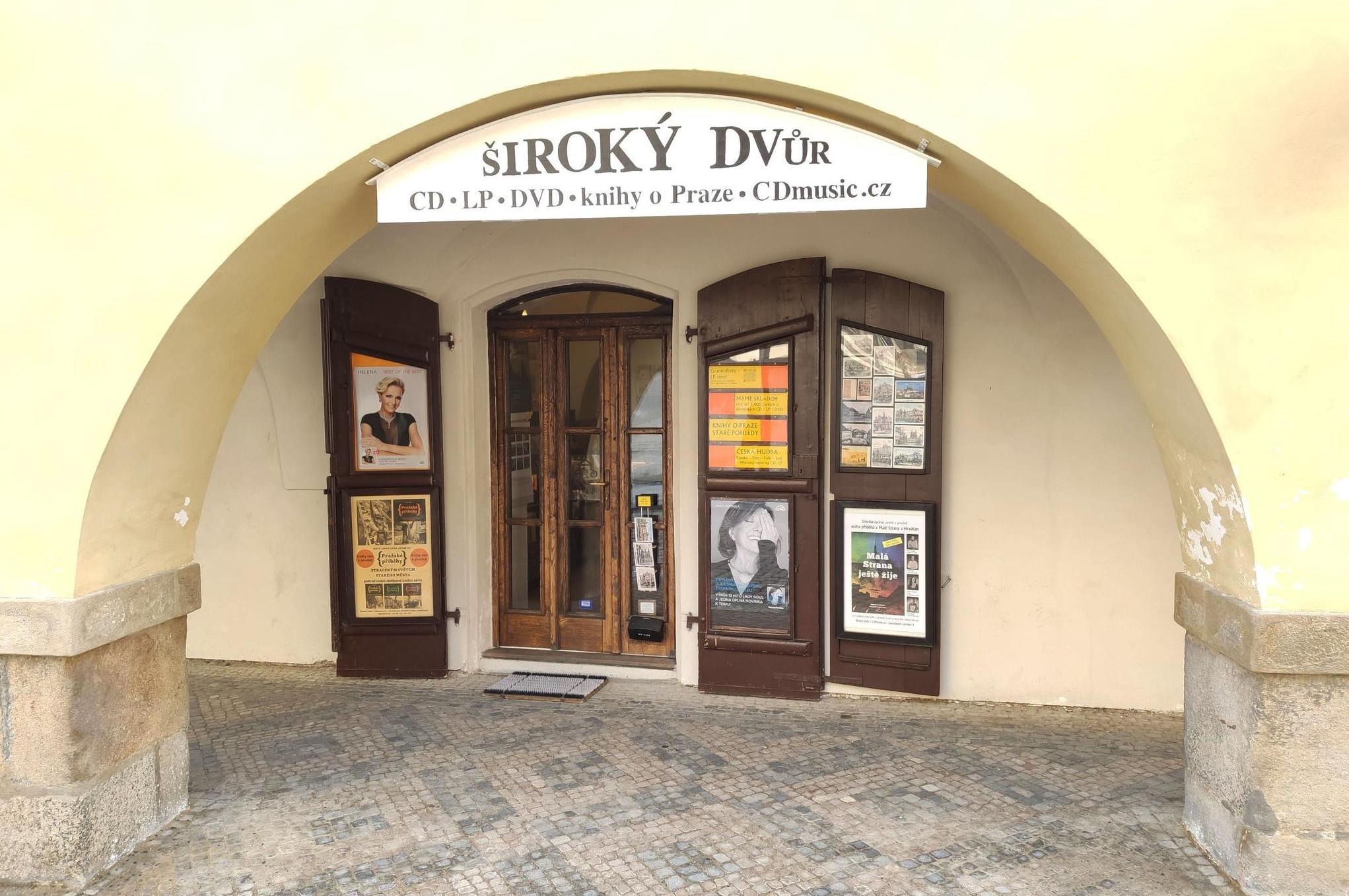 Široký dvůr - CD, LP, DVD, knihy o Praze