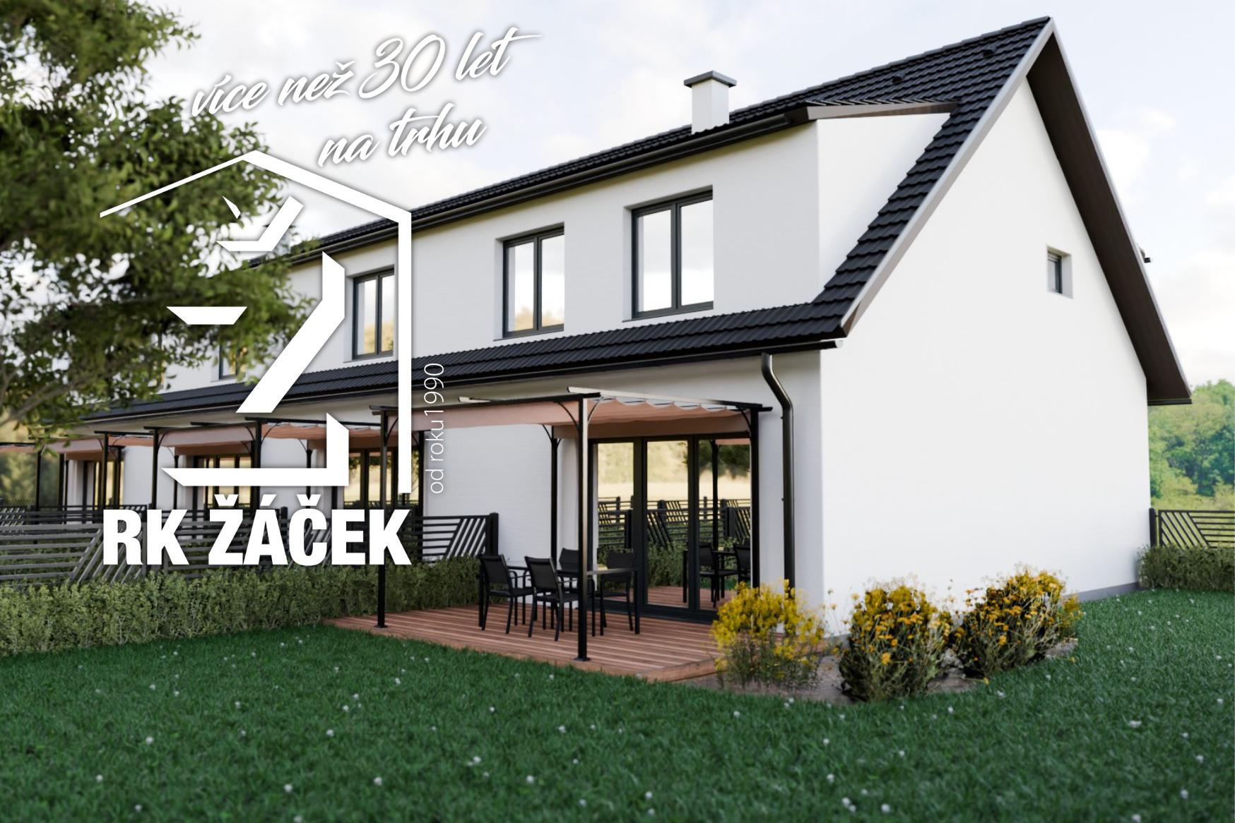 Nové řadové domy v Radošovicích.