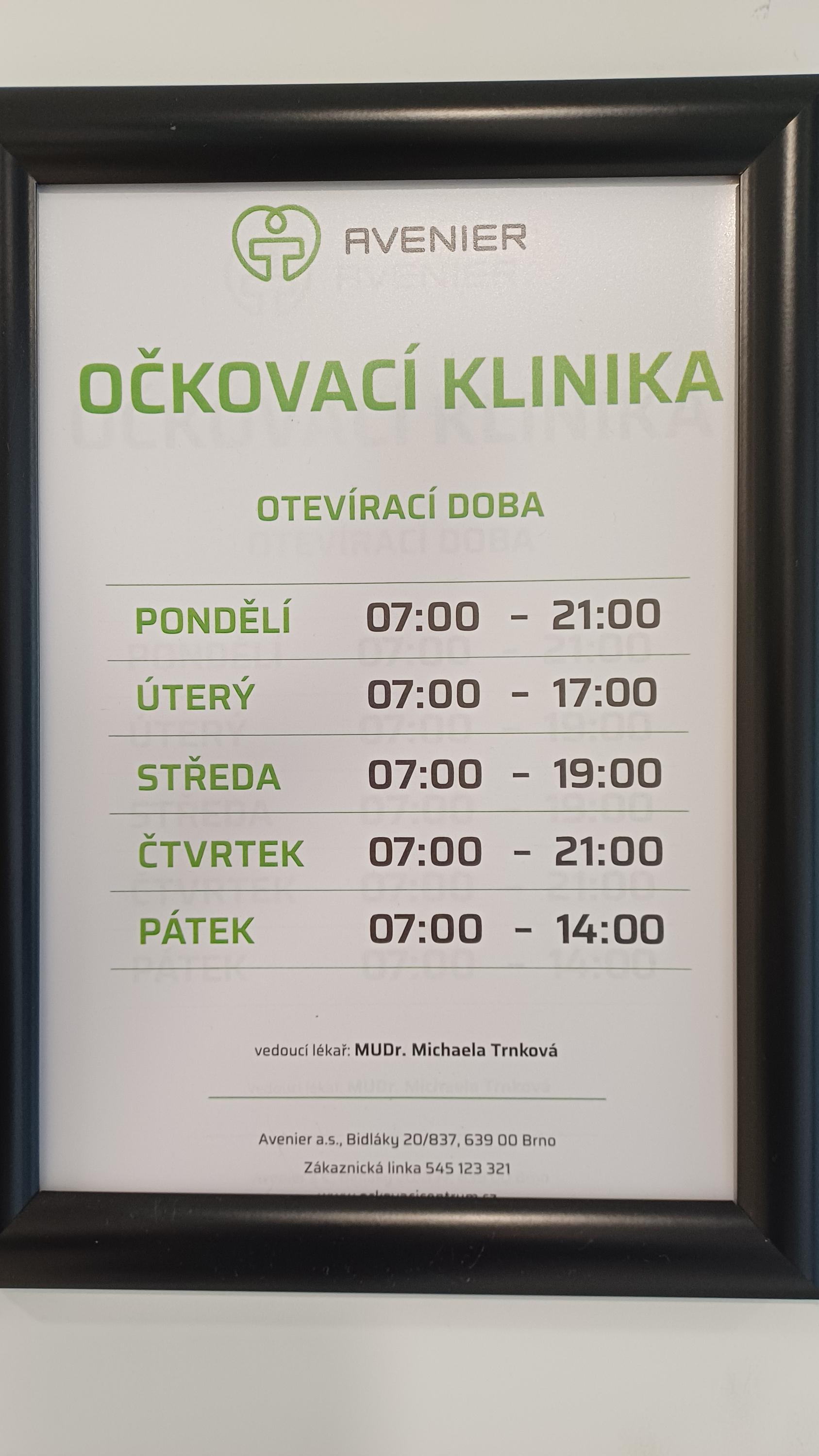 AVENIER | Očkování a cestovní medicína foto 5
