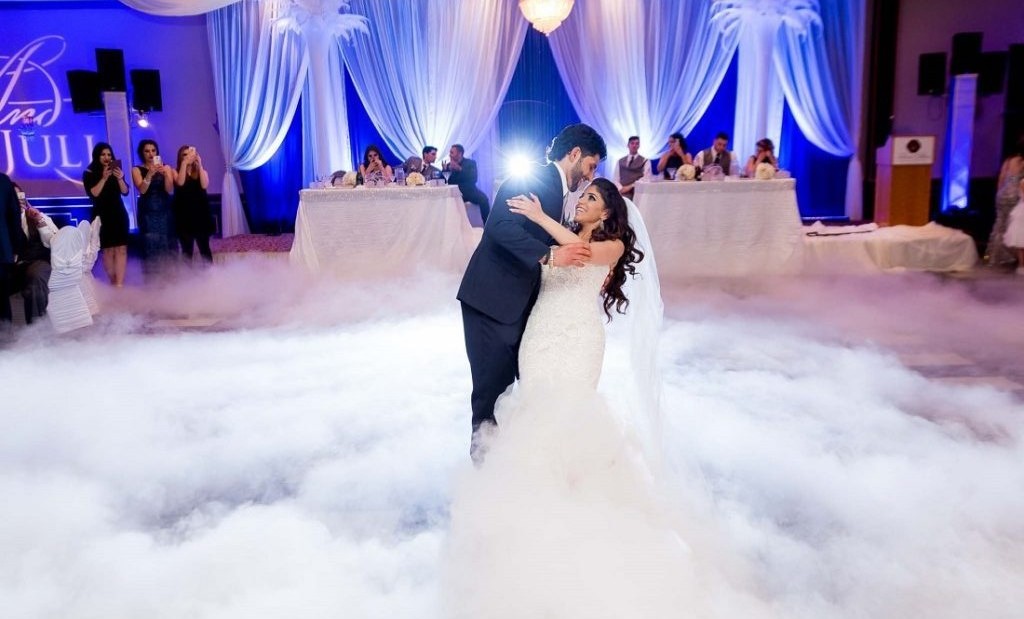 Realizace těžké mlhy suchým ledem