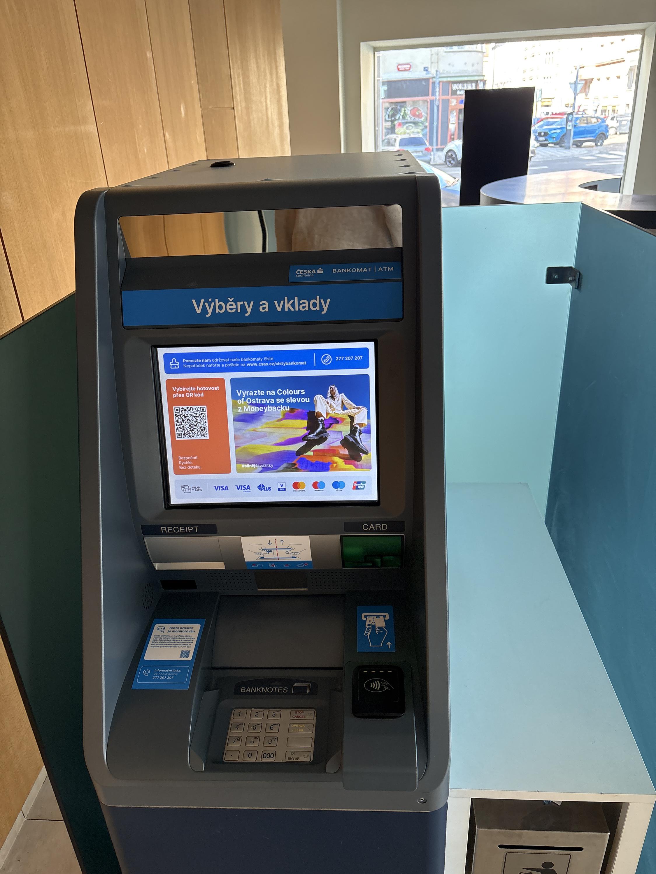 Vkladomat České spořitelny foto 2