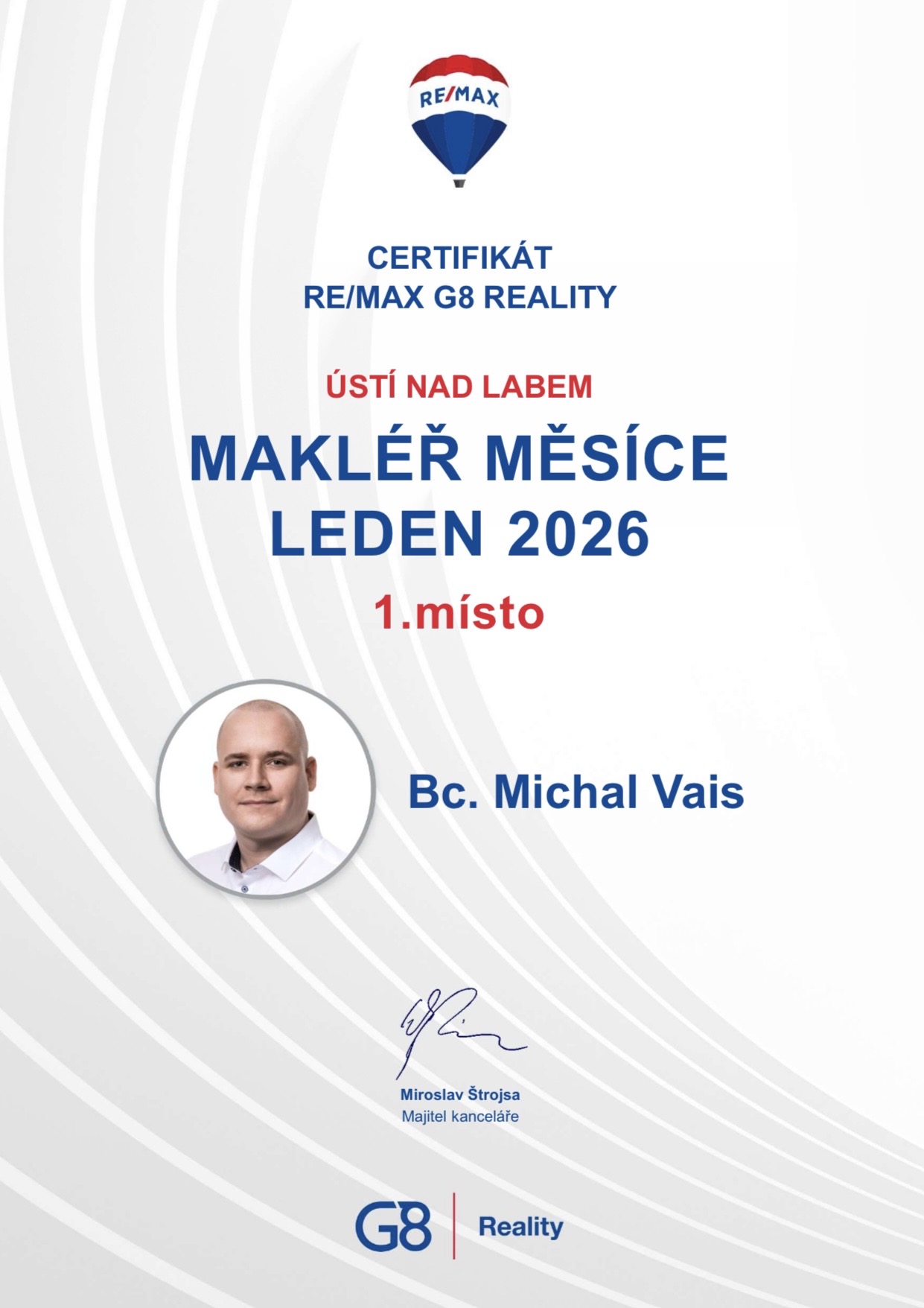 Bc. Michal Vais - realitní makléř RE/MAX foto 2