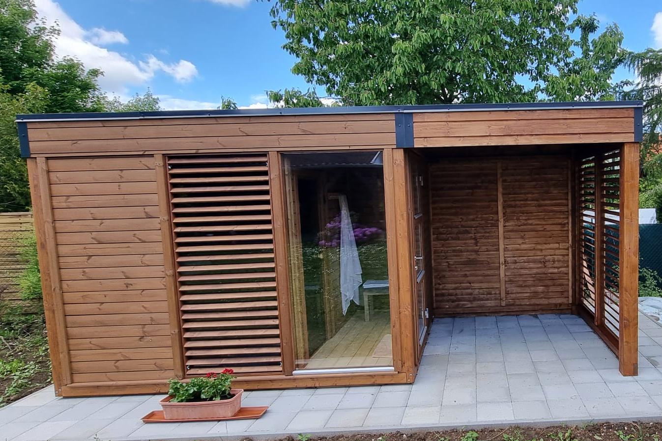 Finská izolovaná sauna SCANDI, ThermoWOOD / smrk