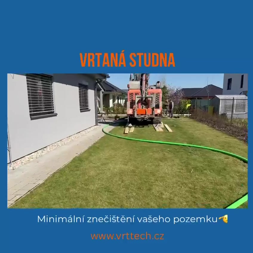 Vrt-Tech. Vrtané studny, vrty pro tepelná čerpadla foto 2 (náhled videa)