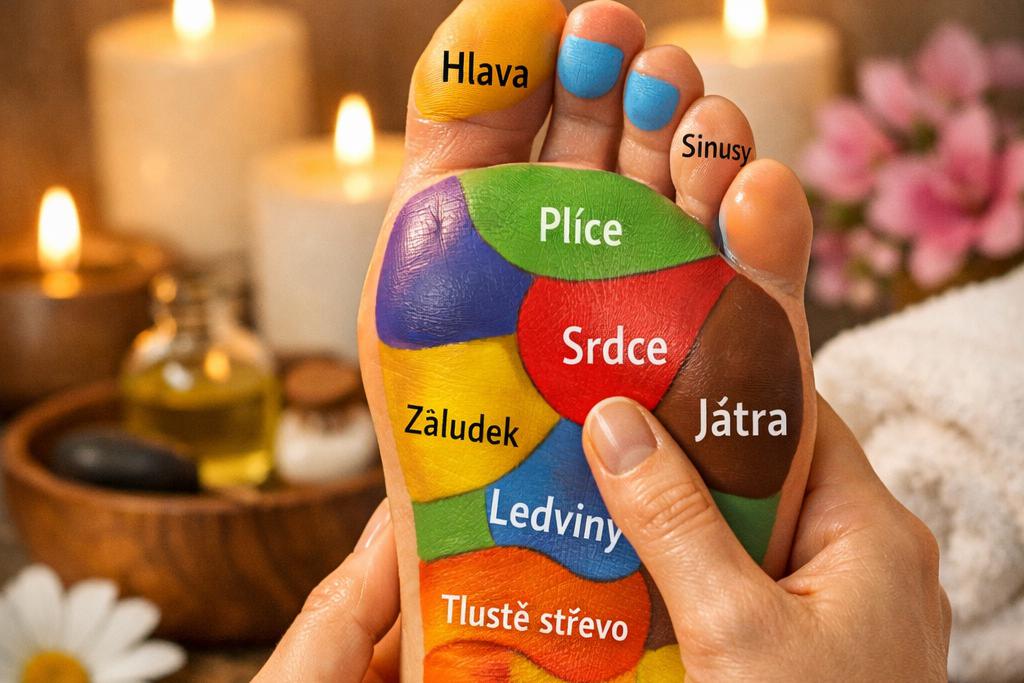 Reflexní masáž chodidel