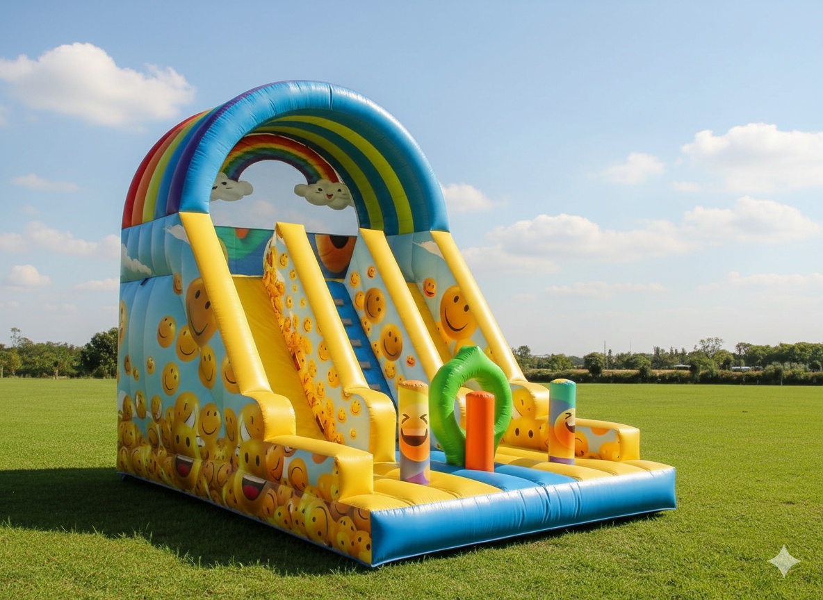 Půjčení skákacího hradu - skluzavka Smajlíkův svět