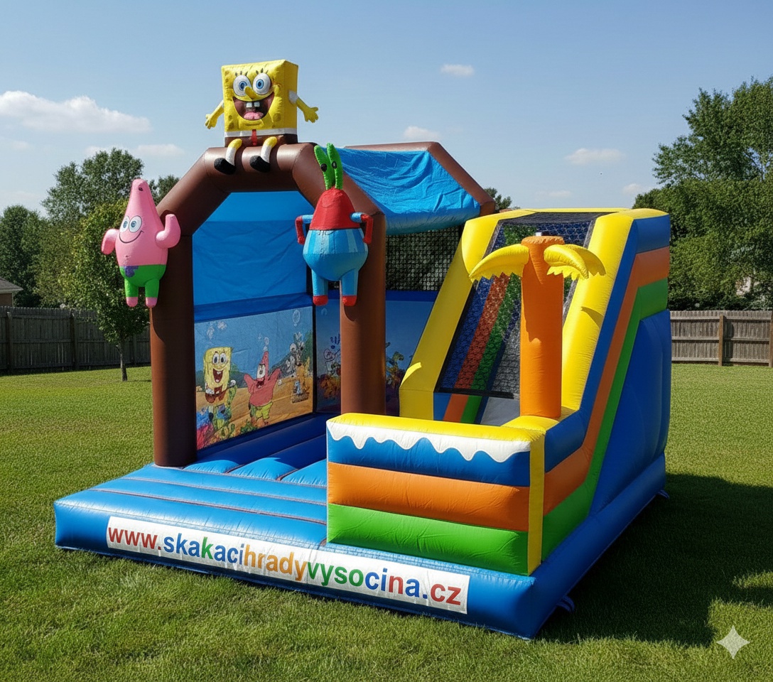 Půjčení skákacího hradu Spongebob