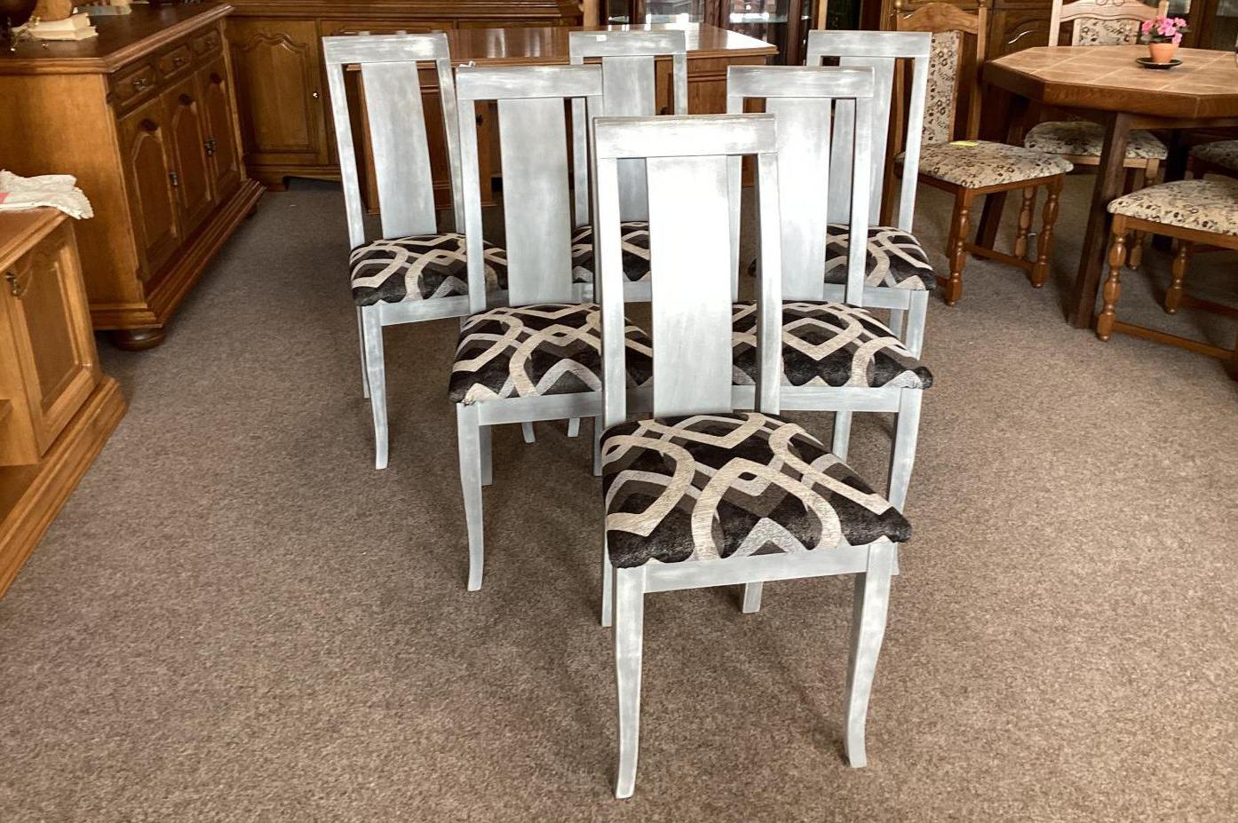 Novinka - Rustikální židle stříbrné