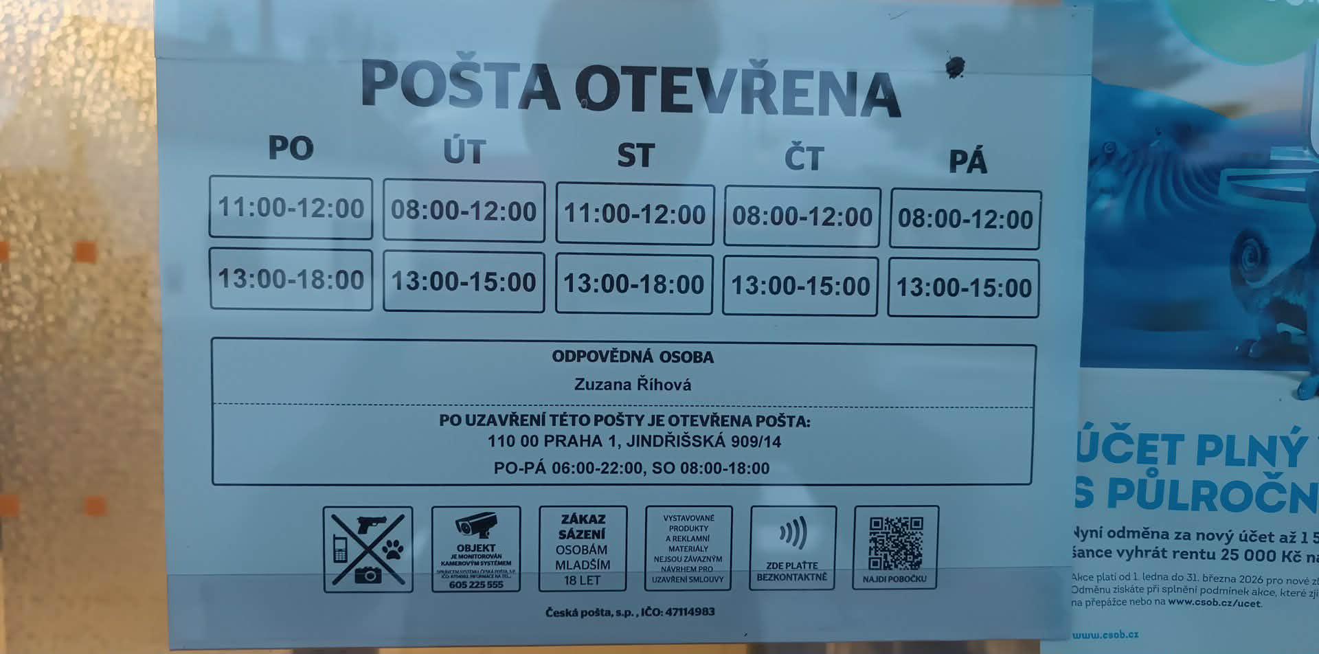 Pošta Cerhenice foto 2