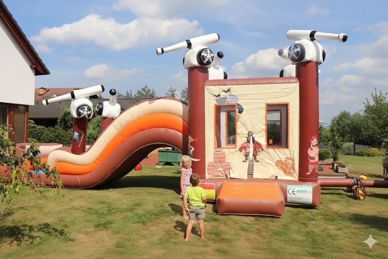 Půjčení hradu se skluzavkou – Pirátská pevnost