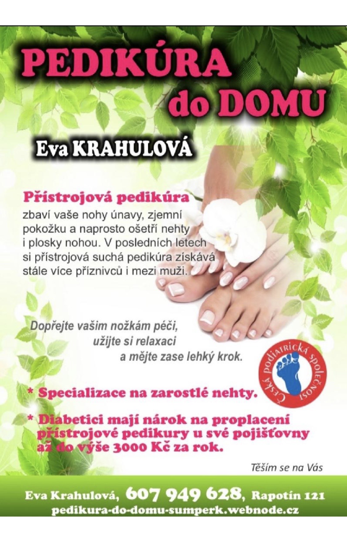 Pedikúra do domu Eva Krahulová foto 3