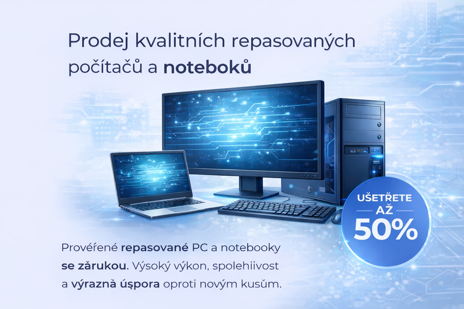 Kvalitní repasované počítače a notebooky